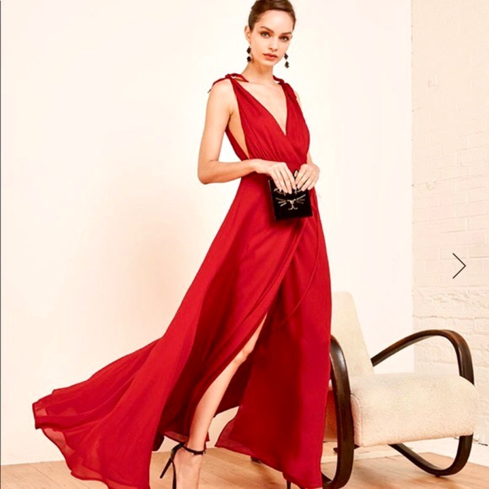 Reformation Romantica Red Dress